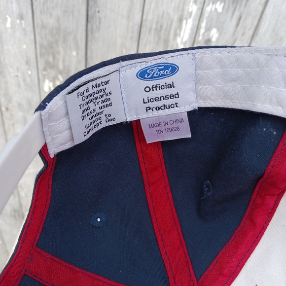 Ford‎ Mustang Red White and Blue Patriotic American Flag Hat Baseball Cap - Picture 9 of 9